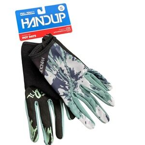 Handup Cycling Gloves Unisex Small Teal White Tie Dye NWT Shred Til Ya Dead MTB